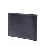 Two GUCCI Gucci fold billfold black men leather billfold AB rank used silver storehouse