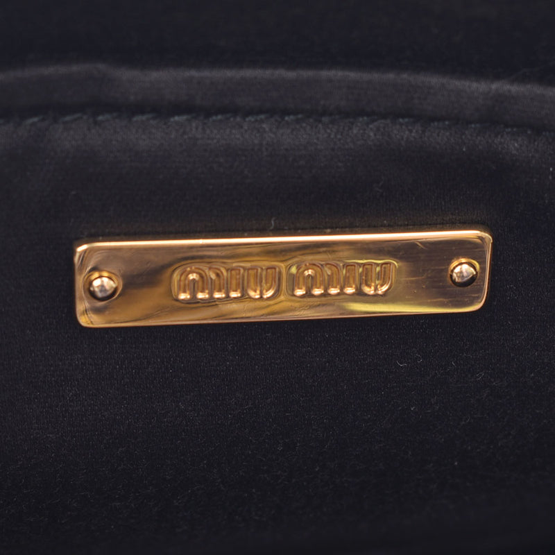 MIUMIU Miu Miu 2WAY Clutch Bag Pink Gold Metal Fittings Ladies Goatskin Shoulder Bag B Rank Used Ginzo