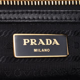 PRADA Prada shoulder bag black gold metal fittings ladies nylon shoulder bag A rank used Ginzo