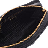 PRADA Prada shoulder bag black gold metal fittings ladies nylon shoulder bag A rank used Ginzo