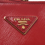 PRADA Prada Red Ladies Saffiano Enamel Handbag AB Rank Used Ginzo