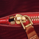 PRADA Prada Red Ladies Saffiano Enamel Handbag AB Rank Used Ginzo