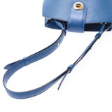 LOUIS Vuitton Louis Vuitton epicluny blue m52255 women's Epi leather shoulder bag AB rank used silver