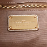Ferragamo Ferragamo Ferragamo gunchii 2WAY bag metallic gold gold metallic ladies calf handbag a