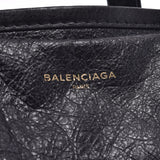 BALENCIAGA バレンシアガ バザール ショッパー 黒 ユニセックス レザー 2WAYバッグ ABランク 中古 銀蔵