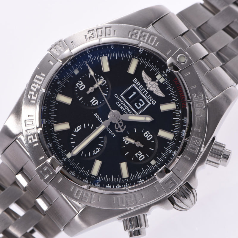 BREITLING ブライトリング ブラックバード A44359 メンズ SS 腕時計 自動巻き 黒文字盤 ABランク 中古 銀蔵