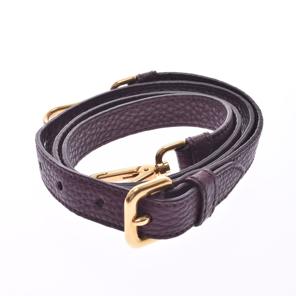 プラダトートバッグ ボルドー ゴールド金具 レディース カーフ 2WAY