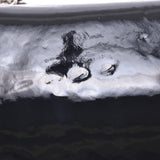 CHANEL Chanel 2.55 chain shoulder bag black silver metal fittings women's enamel shoulder bag B-rank used silver warehouse