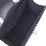 CHANEL Chanel 2.55 chain shoulder bag black silver metal fittings women's enamel shoulder bag B-rank used silver warehouse