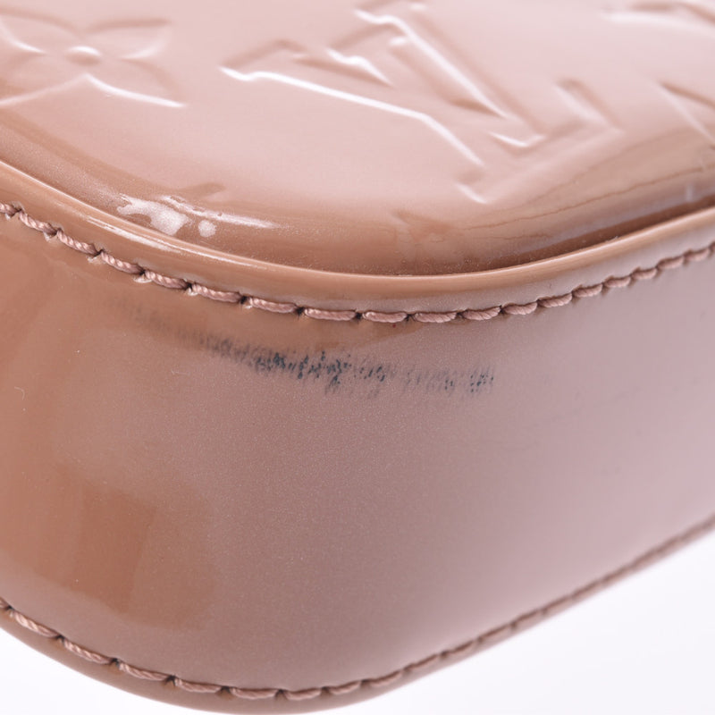 路易威登路易威登Verni玫瑰Verule m91575妇女的会标Verni配件袋b等级使用银股票