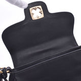 BALLY Barry Black Women's Leather/Enamel Shoulder Bag AB Rank Used Ginzo