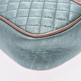 GUCCI Gucci Laminate Quilted Shoulder Bag Pink / Green 534951 Ladies Leather Shoulder Bag AB Rank Used Ginzo
