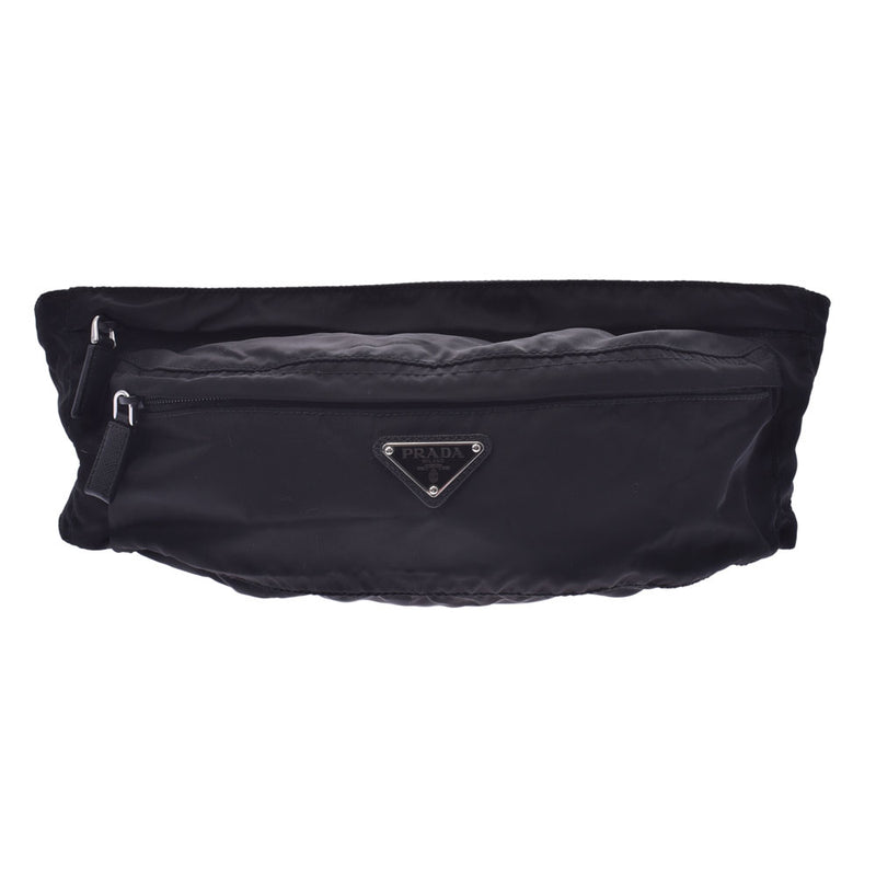 PRADA Prada waist pouch black men's nylon waist bag A rank used Ginzo