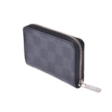 LOUIS VUITTON Louis Vuitton Damier Graffit Zippy Coin Purse Black / Gray N63076 Men's Damier Graffit Canvas Coin Case A Rank Used Ginzo