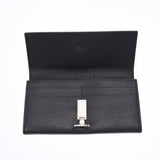 BVLGARI Burghali, two wallets, black silver, black silver, cash, cash, length, purse, purse, AB, AB, used, silver,