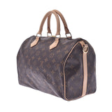 LOUIS Vuitton Louis Vuitton monogram speedy bandriere 30 Brown M41112 unisex monogram canvas handbag Shindo used silver