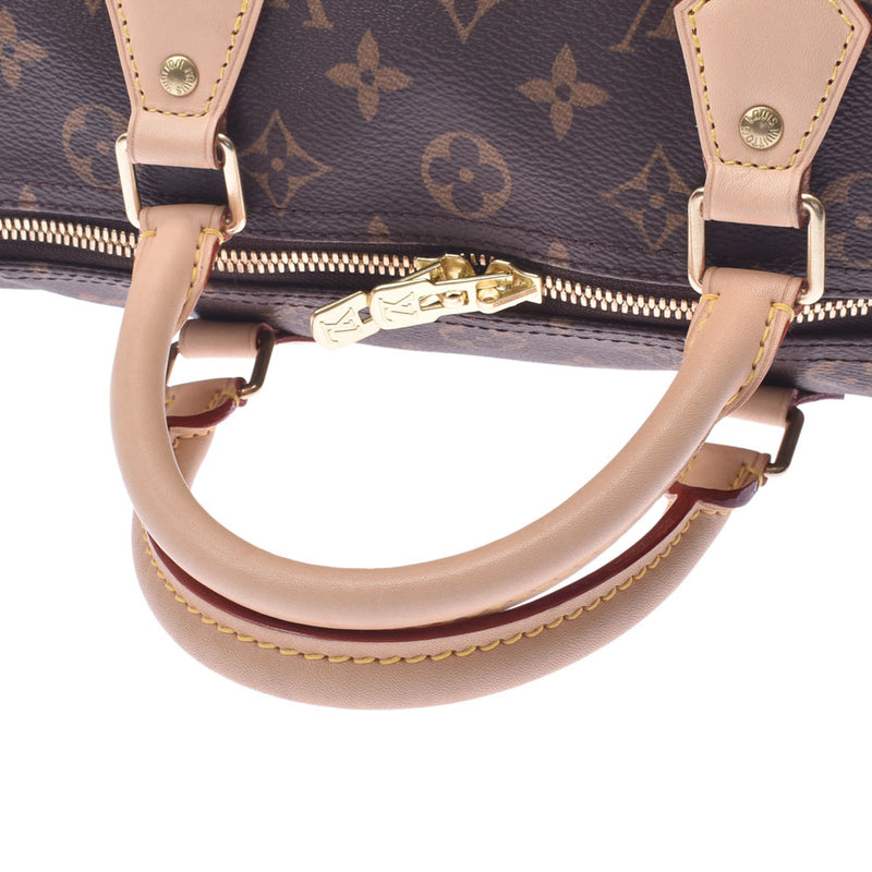 LOUIS Vuitton Louis Vuitton monogram speedy bandriere 30 Brown M41112 unisex monogram canvas handbag Shindo used silver