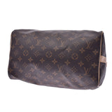 LOUIS Vuitton Louis Vuitton monogram speedy bandriere 30 Brown M41112 unisex monogram canvas handbag Shindo used silver