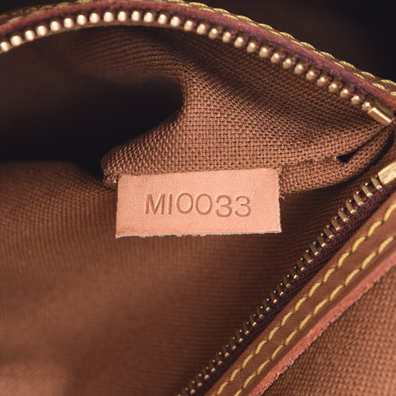 LOUIS VUITTON Louis Vuitton monogram mini-looping brown M51147 Lady's monogram canvas one shoulder bag B rank used silver storehouse