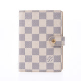 LOUIS VUITTON Louis Vuitton Damier Azur Agenda PM White R20706 Unisex Damier Zulu Canvas Notebook Cover B Rank Used Ginzo