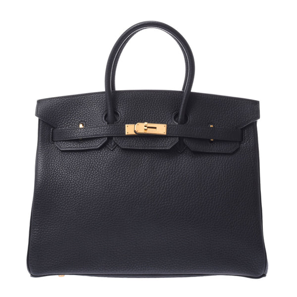 Hermes 3514139 black gold hardware embroidery Henri fjord handbag