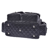 CHANEL Chanel Cambon Line Multi Pocket Tote Bag Black / Black Ladies Lambskin Handbag AB Rank Used Ginzo