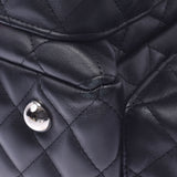 CHANEL Chanel Cambon Line Multi Pocket Tote Bag Black / Black Ladies Lambskin Handbag AB Rank Used Ginzo