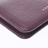 MARC JACOBS Marc Jacobs Business Card Holder Bordeaux Unisex Calf Card Case A Rank Used Ginzo