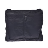 PRADA Prada black VA0219 unisex nylon shoulder bag B rank used silver stock