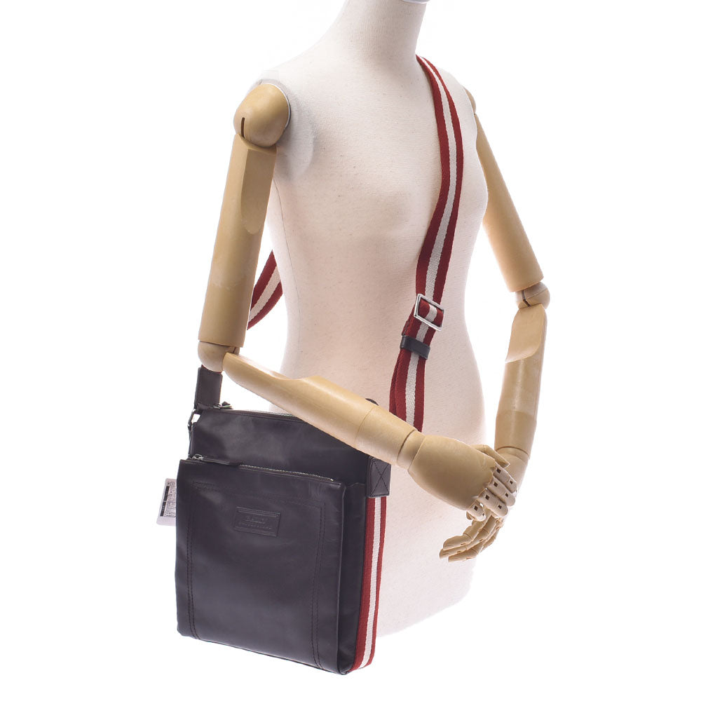 バリー ダークブラウン メンズ ショルダーバッグ BALLY 中古
