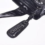 CHANEL シャネル マトラッセ 黒 シルバー金具 レディース エナメル トートバッグ Bランク 中古 銀蔵