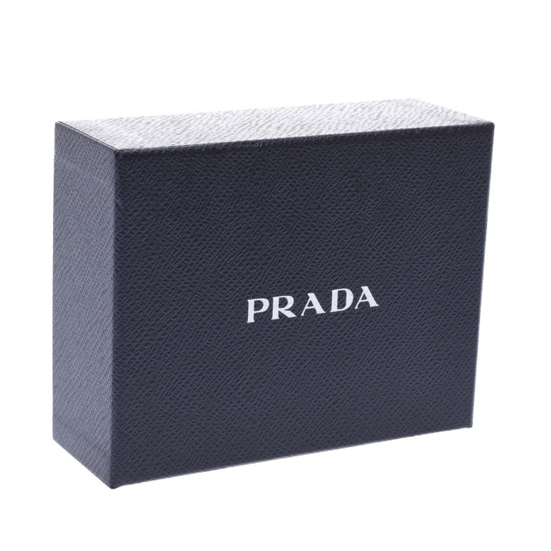 PRADA プラダ L字ファスナー財布 コンパクトウォレット ピンクベージュ ゴールド金具 1ML018 レディース レザー型押し 二つ折り財布 新同 中古 銀蔵