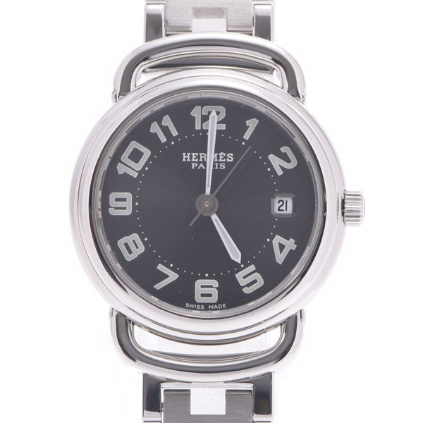 Hermes Hermes Bullman PU2.210 Women's SS Watch Quartz Gray Table A-Rank Used Sinkjo