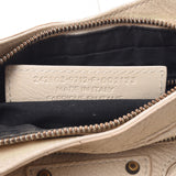 Balenciaga Valenciaga The Hip Ivory Unisex Leather Shoulder Bag B Rank Used Silgrin