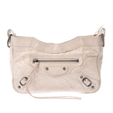 Balenciaga Valenciaga The Hip Ivory Unisex Leather Shoulder Bag B Rank Used Silgrin