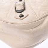 Balenciaga Valenciaga The Hip Ivory Unisex Leather Shoulder Bag B Rank Used Silgrin