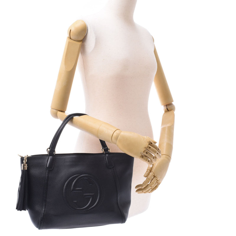 Gucci soho pebbled leather shoulder online bag