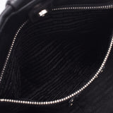 PRADA Prada 2way bag black silver bracket Unisex calf handbag AB rank used Silgrin