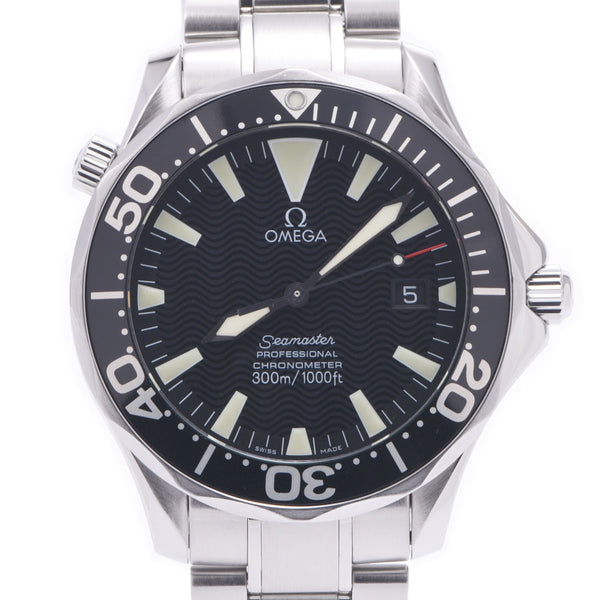 Omega Omega Seamaster Professional 2254.50 Men SS Watch Automatic Wound Black Table A-Rank Used Sinkjo