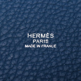 HERMES Hermes Picotan Rock MM Blue Aggat Silver Golden Combine Q Imprint(大约2013年)女士Trillon Clemans手袋A Rank使用银器