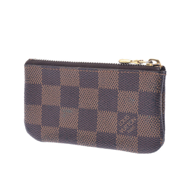 LOUIS VUITTON ルイヴィトン ダミエ ポシェットクレ キーリング付小銭入れ ブラウン N62658 ユニセックス ダミエキャンバス コインケース ABランク 中古 銀蔵