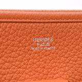 HERMES Hermes Evelyn 3 PM Orange Silver Metal Fittings □M Engraved (circa 2009) Unisex Trillon Clemence Shoulder Bag A Rank Used Ginzo