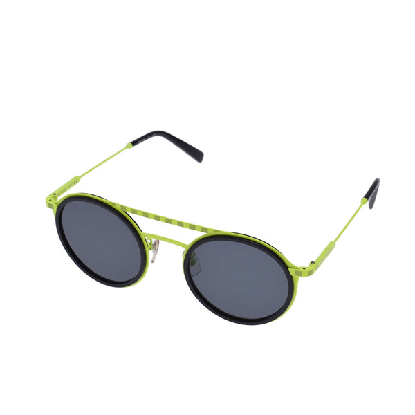 LOUIS VUITTON Louis Vuitton Damier Shuffle Black / Yellow Z1068E Unisex Sunglasses AB Rank Used Ginzo