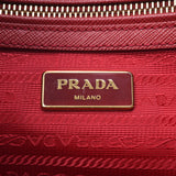 Prada Prada 2way Bag Red Gold Bracket BL0823 Ladies Safiano Handbag B Rank Used Silgrin