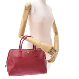 Prada Prada 2way Bag Red Gold Bracket BL0823 Ladies Safiano Handbag B Rank Used Silgrin