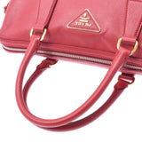 Prada Prada 2way Bag Red Gold Bracket BL0823 Ladies Safiano Handbag B Rank Used Silgrin