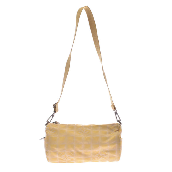 CHANEL Chanel New Travel Line Tubular Yellow Ladies Nylon/Leather Shoulder Bag B Rank Used Ginzo