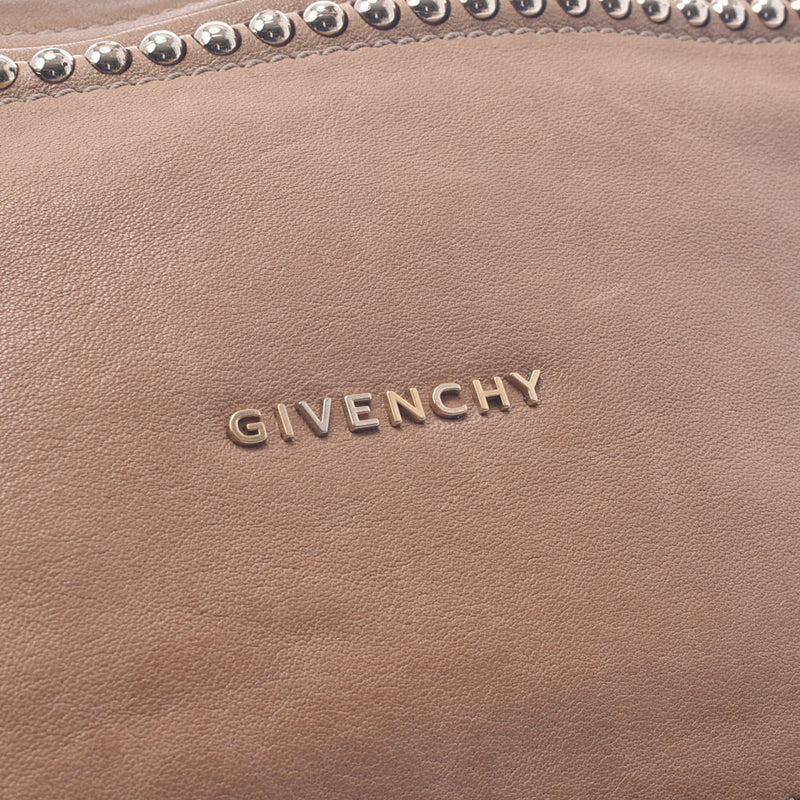 Givitchy Givenchy Pandora 2way包米色女性的卷曲肩袋B排名用水池