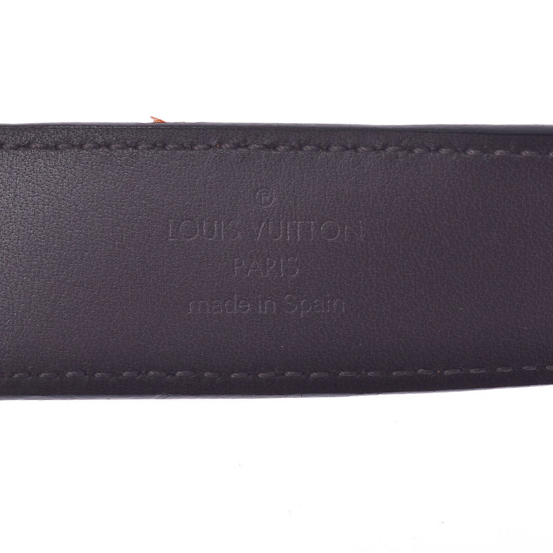Louis Vuitton Louis Vuitton Monogram Amprant Santoule Gracks Size 80cm Brown Gold Bracket M9582W Mens Leather / GP Belt AB Rank Used Silgrin