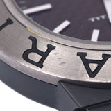 BVLGARI Burghali, Digono Titanium, TI38TA, Mensor, Titanium, and the Rabber, the clock, the black, literally, the black-black, the AB-Rank, used, used silver.